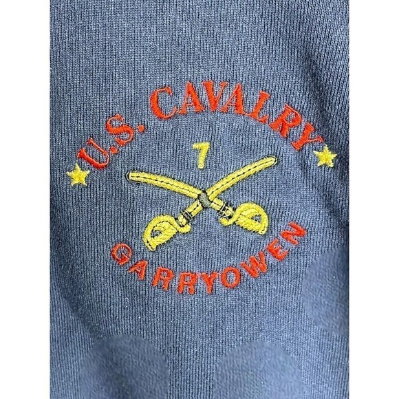 US Calvary military Garryowen Sansegal‎ Sportswear Made In USA Vintage crewneck - Picture 2 of 9
